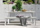 Burbank Bench in White Sand Concrete