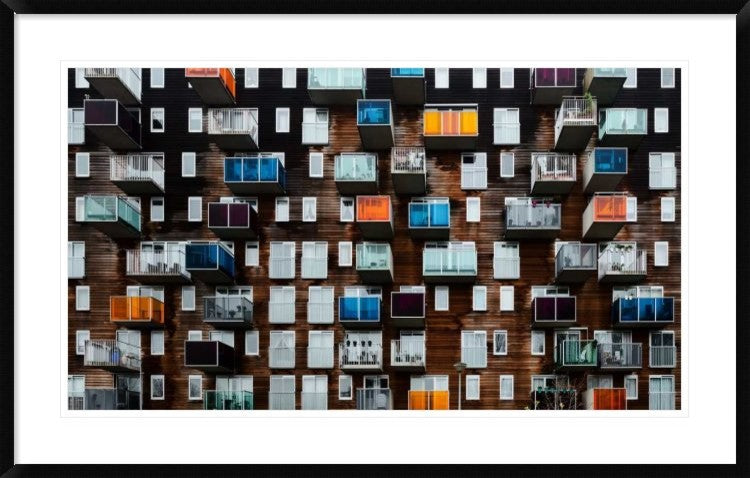 "Balconia" Framed Digital Print by Pixxelpark, 44x28"