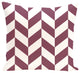 Zigzag Jag Geometric Print Pillow, Passion Flower, 26"x26"