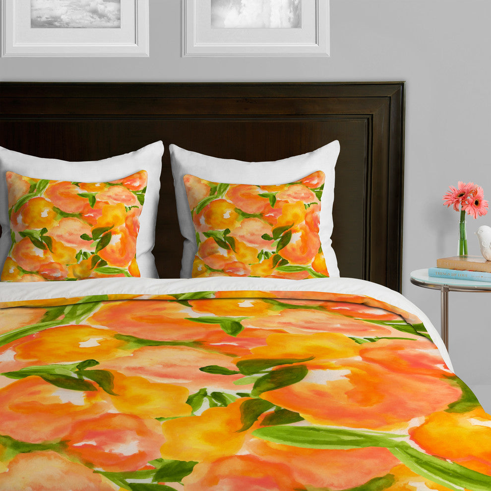 Deny Designs Rebecca Allen Our Summer Garden Duvet Cover-Lightweight