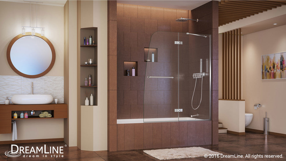 Dreamline Aqua Ultra 48" Frameless Hinged Tub Door