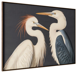 Two Cranes Framed Painting