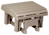 Poly Glider Footrest, Weatherwood