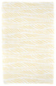Rolling Waves, Geometric Print Beach Towel, Yellow