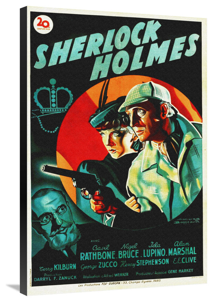 "Sherlock Holmes" Stretched Canvas Giclee by Hollywood Photo Archive, 24x36"