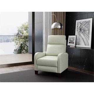 Sunset Trading Dana Pushback Leather Recliner, Pearl White