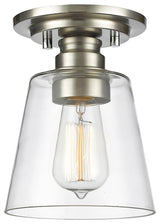 Zlite 428F1-BN 1-Light Flush Mount, Clear