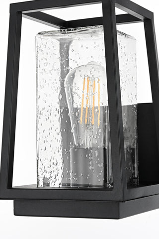 Home Living 6" Outdoor Wall Sconce, Black