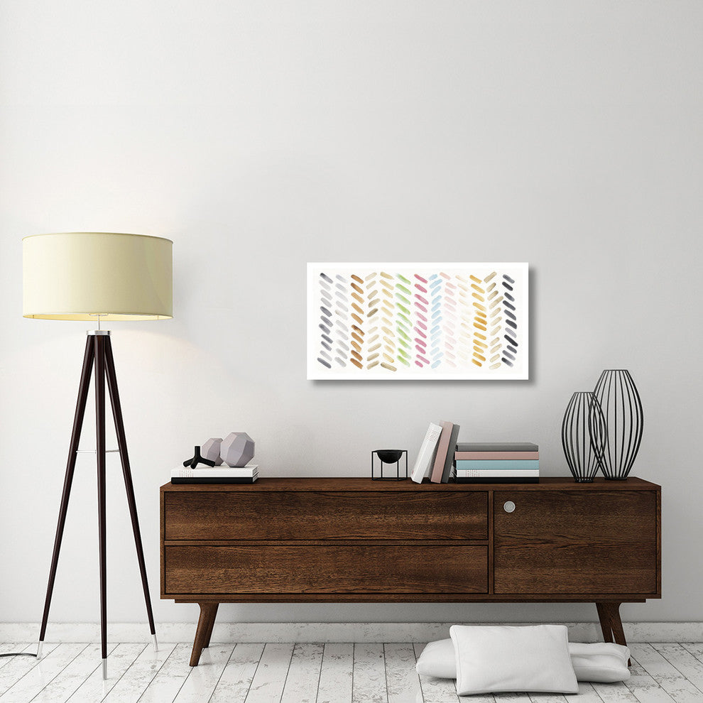 "Watercolor Swipes Bright" Digital Paper Print by Elyse DeNeige, 38"x20"