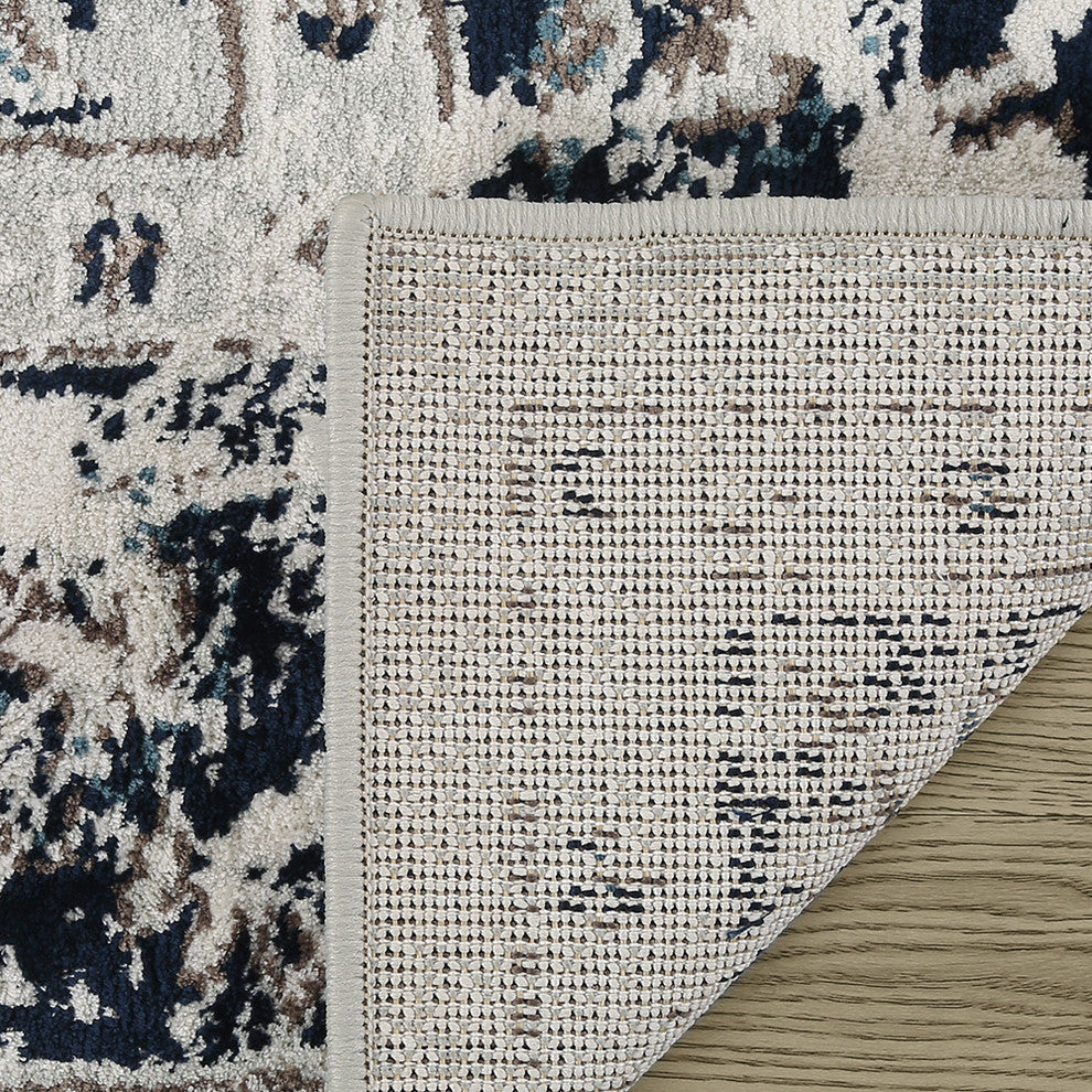 LNC Polyester Rugs Traditional Vintage Distressed Area Rug, 5' X 8'