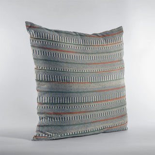 Plutus Blue Lane Stripe Luxury Throw Pillow, 18"x18"