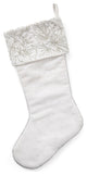 White Hand Beaded Stocking
