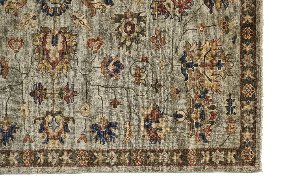Weave & Wander Irie Rug, Green/Gray, 8'6"x11'6"