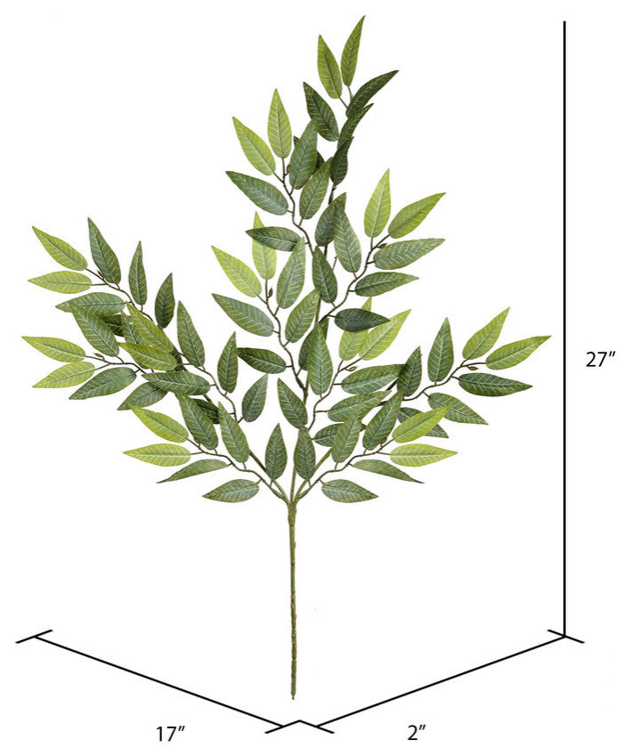 Vickerman Fa187701 Artificial Mini Green Leaves Spray, 6 Sprays Per Pack