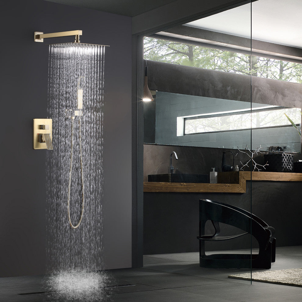 Wall Mounted Complete Shower System with Rough-In Valve