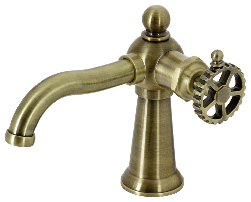 Kingston Brass KS3543CG Single-Handle Bathroom Faucet, Push Pop-Up