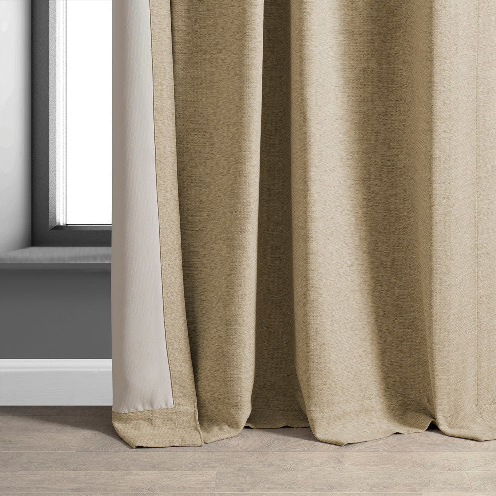 Ginger Bellino Blackout Room Darkening Curtain Single Panel, 50"x120"