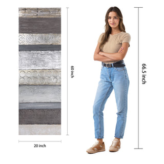 Fluid Textured Metallic Hand Painted Abstract Wall Art by Martin Edwards