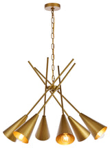 Carys 32" Pendant, Brass