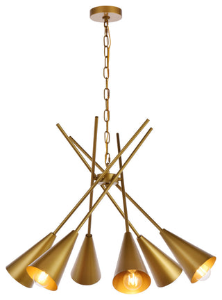 Carys 32" Pendant, Brass