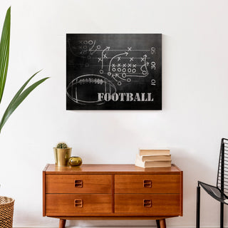 Football Plays 20x16 Canvas Wall Art