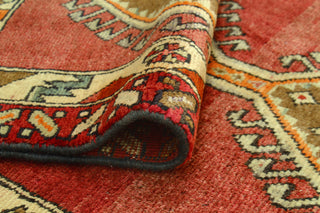 Fine Vintage Distressed Dalili Rust/Ivory Runner, 3'3 x 9'8