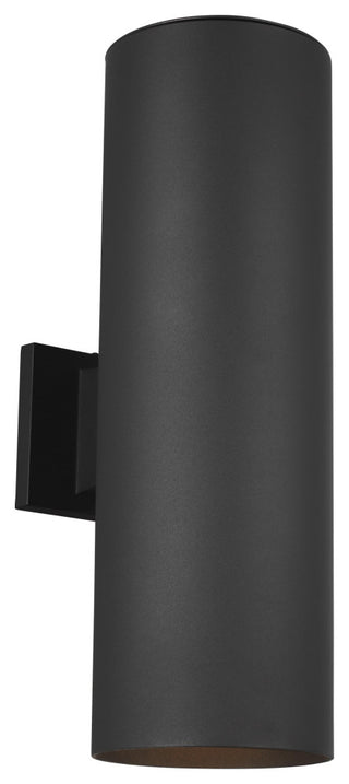 Large 2-Light Outdoor Wall Lantern, Black
