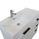 39" Single Sink Vanity, White With White Composite Granite Top
