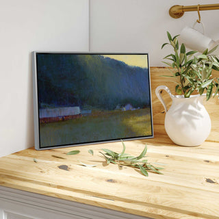 "Riverside Journey" - Peaceful River Landscape Canvas Art