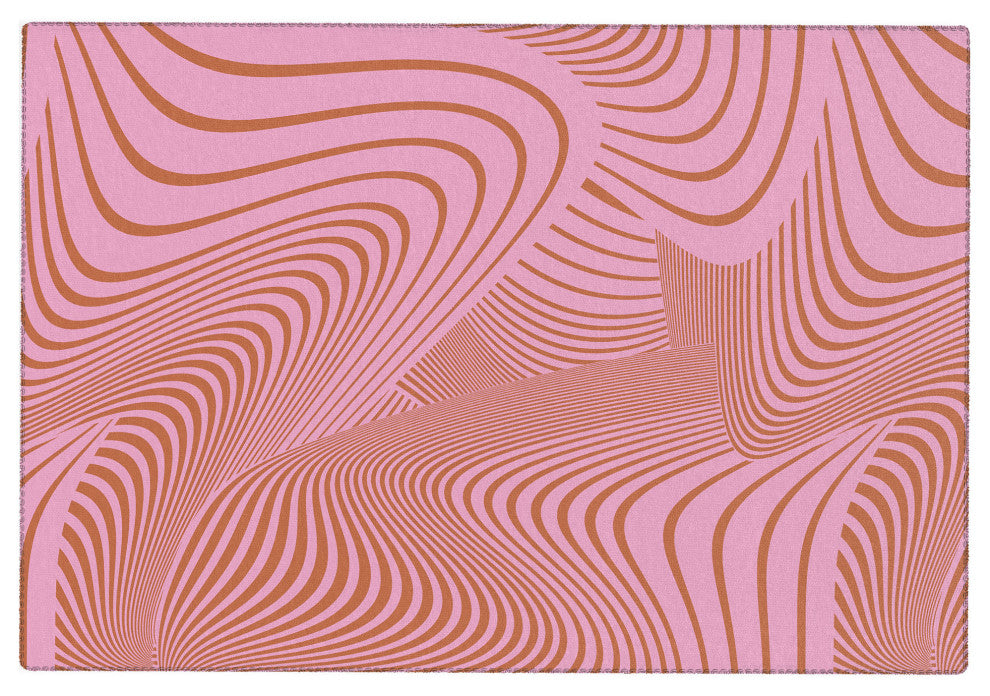 Gabriela Fuente Pink Future Area Rug, 8'x10'