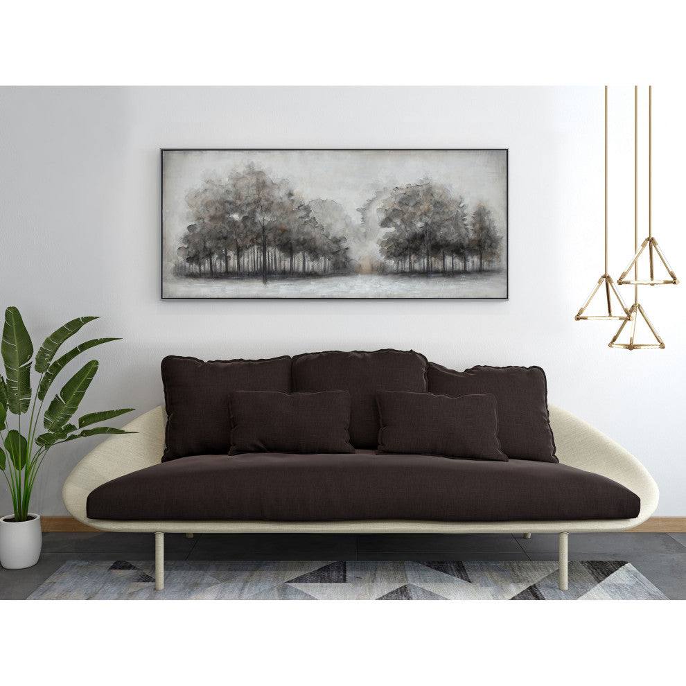 Wildwood Fog, Hand Painted Framed Canvas