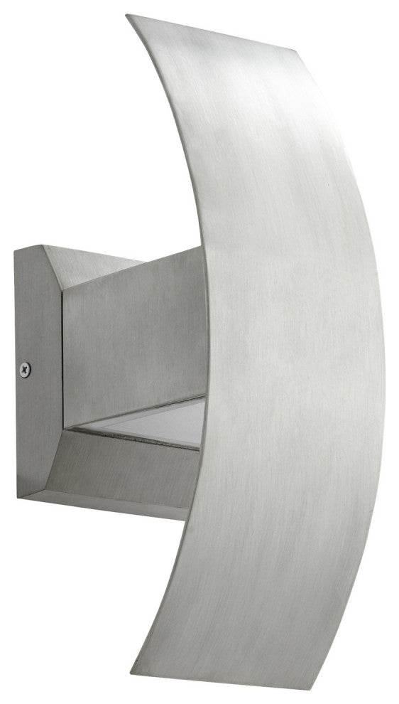 Quorum 9720-16 LED Wall Sconce, Brushed Aluminum Finish