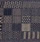 Artisan Hand Loomed Cotton Table Runner, Indigo Blocks, 18"x96"
