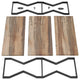 Rustic Industrial 3-Tier Zigzag Floating Wall Shelf