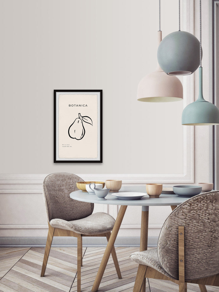 "Botanica Pears" Framed Painting Print, 16x24