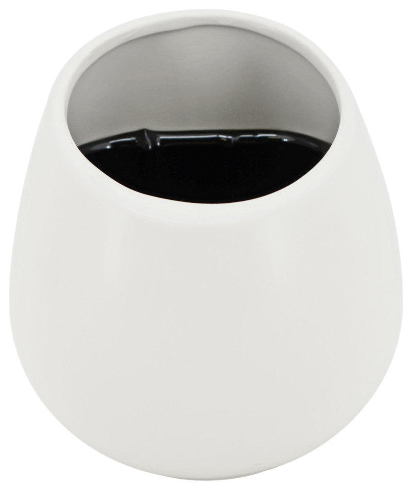 Arcadia Garden Products Large Round Wall Planter, Matte White