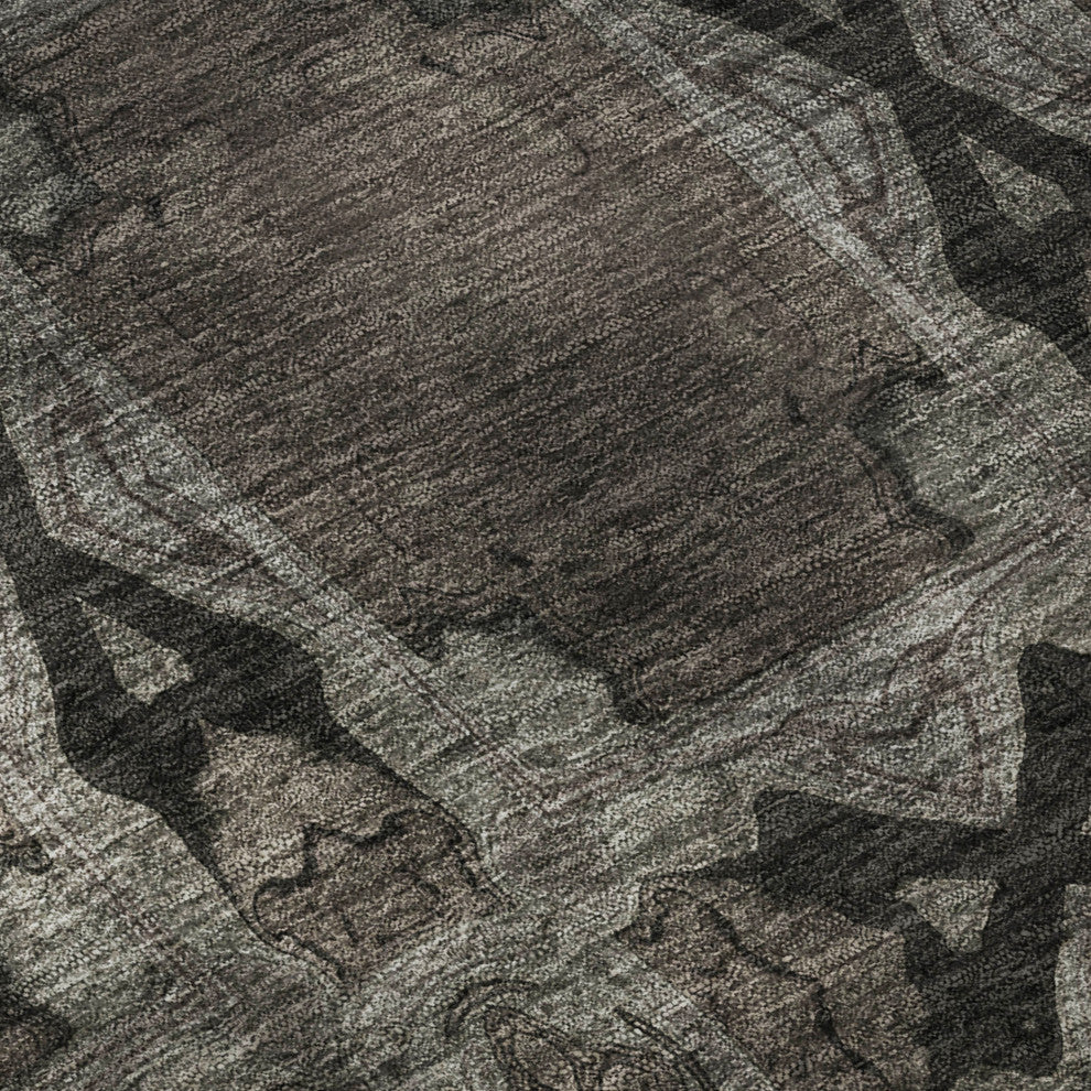 Premium Machine Washable Mayfield AMF564 Gray 10' x 14' Rug