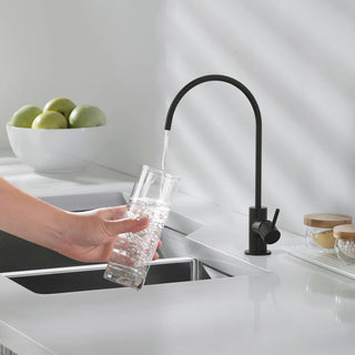 Circular Water Filtration Faucet, Matte Black