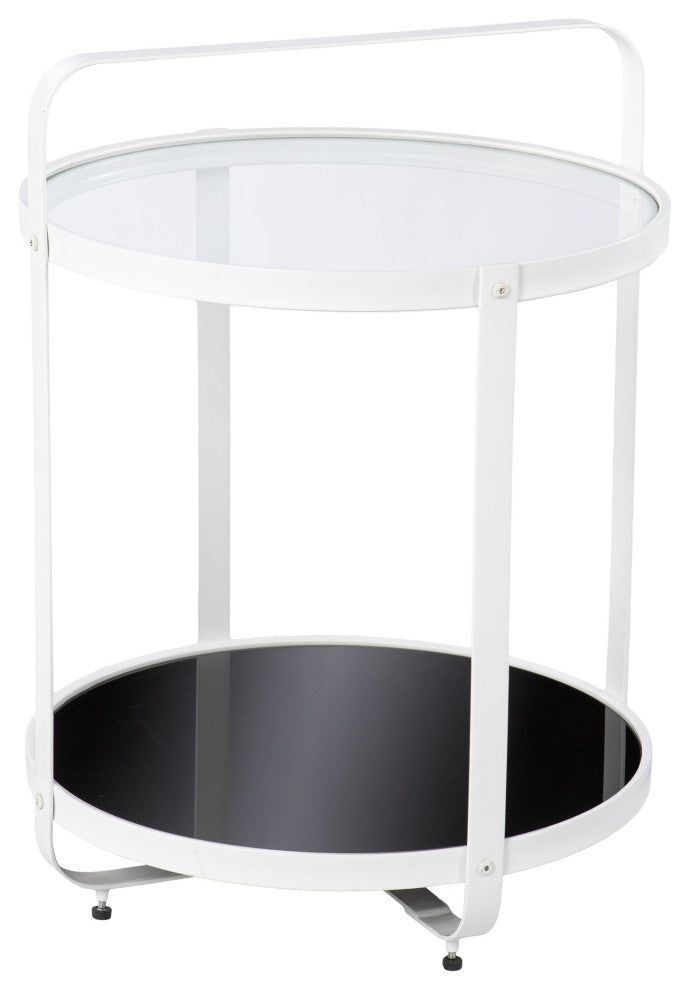 Vimmerly Glass-Top End Table