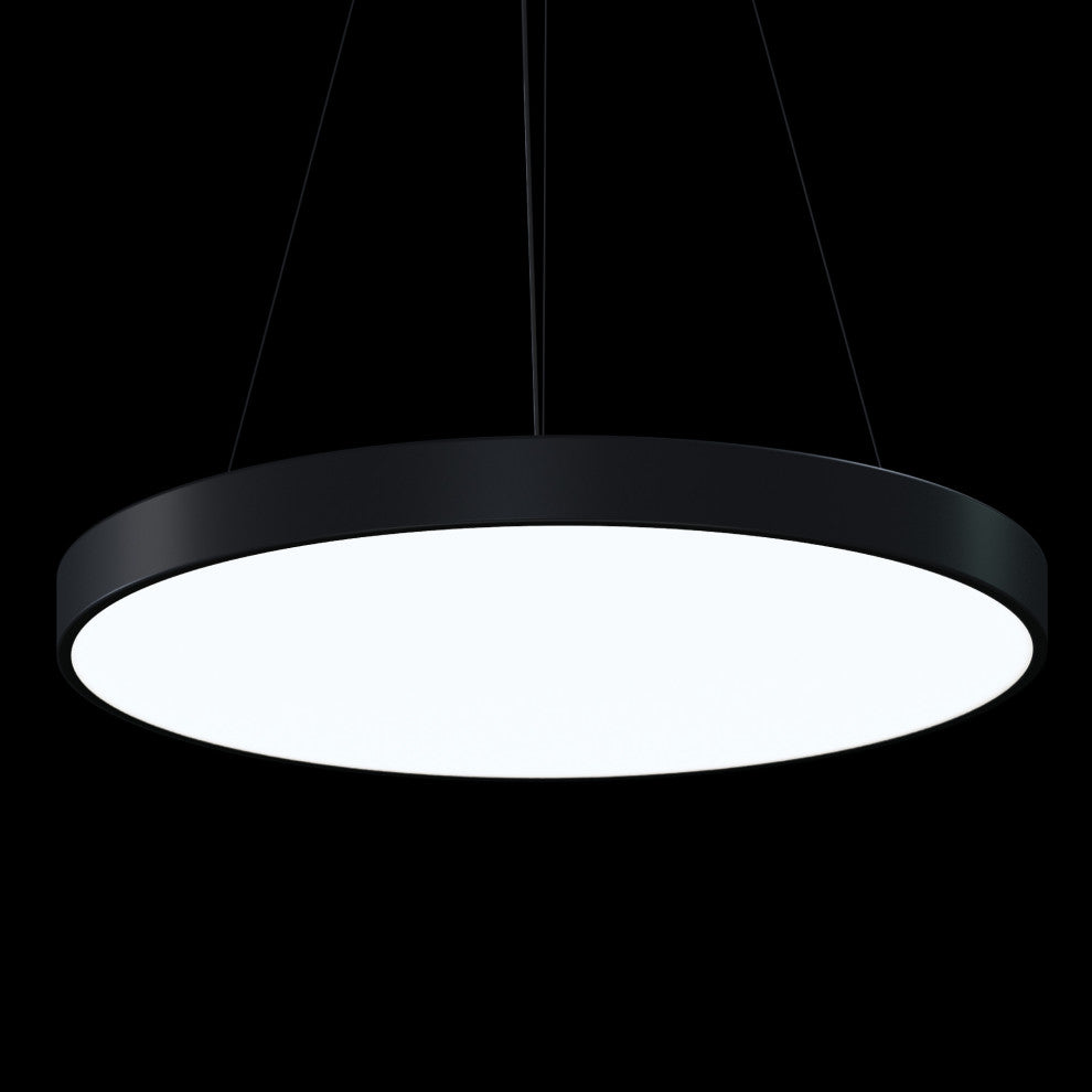 Sonneman 3745-30-30 Pi 30"W LED Suspension Pendant - 3000K - Satin Black