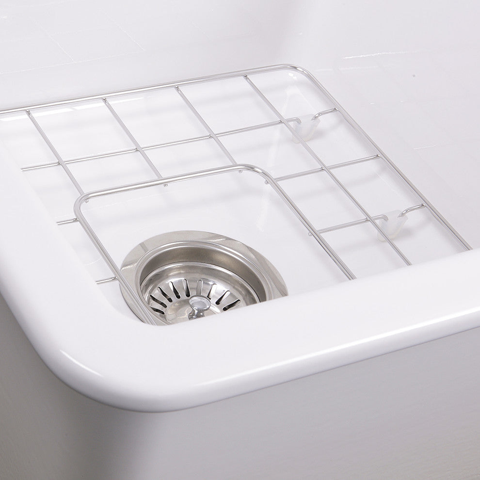 Nantucket Sinks Dualmount Fireclay Kitchen Sink Wellfleet, 18"