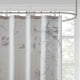 Madison Park Cassandra Large Floral Print Shower Curtain, Blue