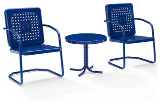 Bates 3Pc Outdoor Metal Armchair Set