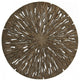 1" x 14" x 14" Brown Round Rotten Wood  Wall Decor