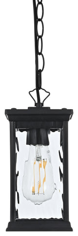 Home Living 5" Outdoor Pendant, Black