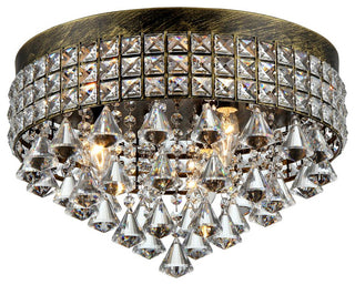 Melly 3-Light Antique 16" Crystal Chandelier