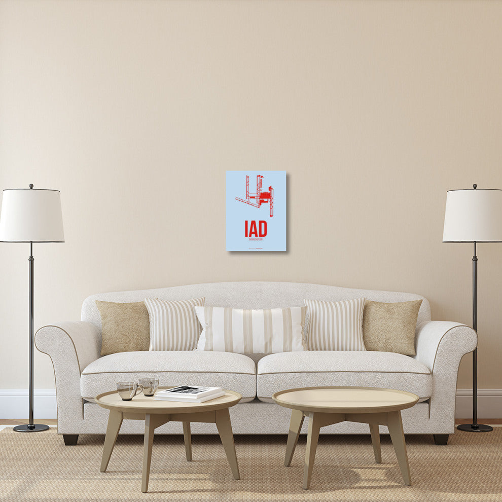 "IAD Washington Poster 2" Fine Art Print