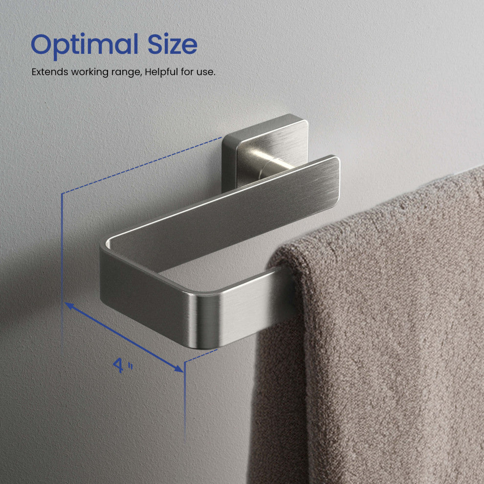 Blaze 10 inch Bathroom Towel Bar, Brushed Nickel
