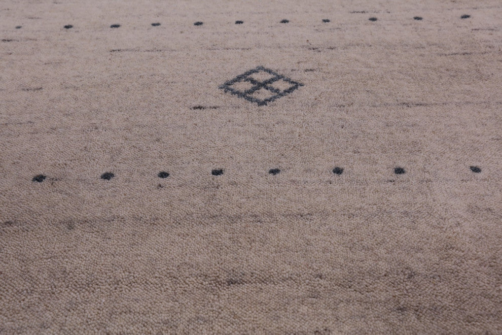 10' 1" X 14' 0" Hand-Knotted Persian Gabbeh Wool Rug Q11367