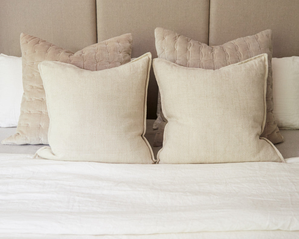 Jaipur Living Blanche Solid Cream Polyester Pillow 22"